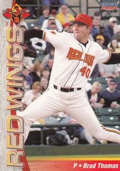 2003 Choice Rochester Red Wings #12 Brad Thomas Front