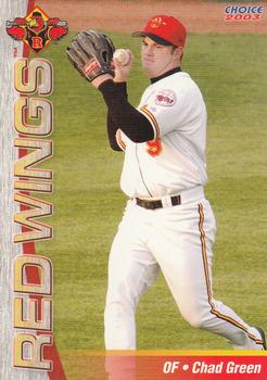 2003 Choice Rochester Red Wings #17 Chad Green Front