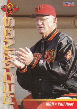 2003 Choice Rochester Red Wings #27 Phil Roof Front