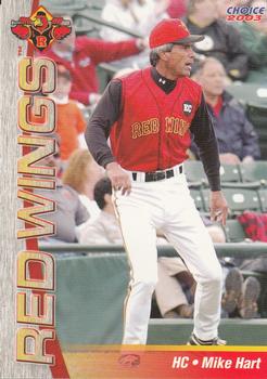 2003 Choice Rochester Red Wings #28 Mike Hart Front
