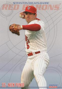 2003 Choice Scranton/Wilkes-Barre Red Barons #16 Nick Punto Front
