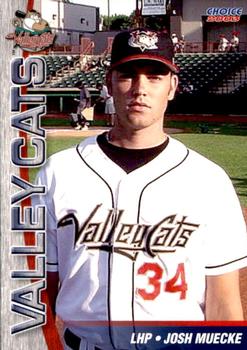 2003 Choice Tri-City ValleyCats #16 Josh Muecke Front