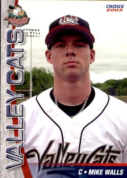 2003 Choice Tri-City ValleyCats #21 Mike Walls Front