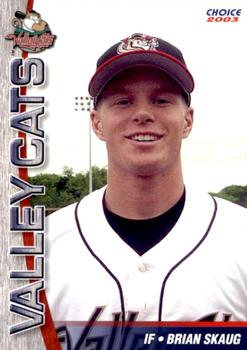 2003 Choice Tri-City ValleyCats #29 Brian Skaug Front