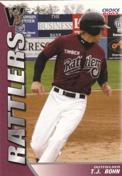 2003 Choice Wisconsin Timber Rattlers #03 T.J. Bohn Front