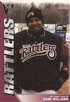 2003 Choice Wisconsin Timber Rattlers #28 Dana Williams Front