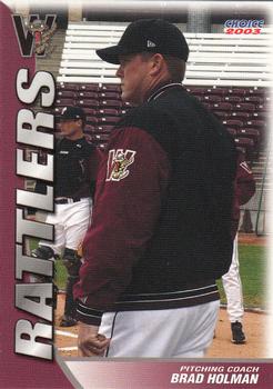 2003 Choice Wisconsin Timber Rattlers #29 Brad Holman Front