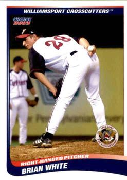 2003 Choice Williamsport Crosscutters #28 Brian White Front