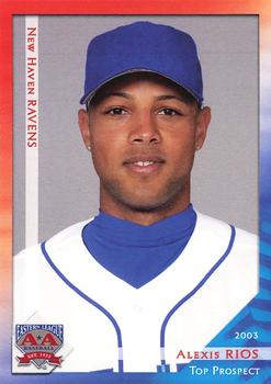 2003 Grandstand Eastern League Top Prospects #NNO Alexis Rios Front
