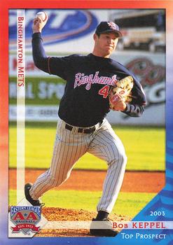 2003 Grandstand Eastern League Top Prospects #NNO Bob Keppel Front