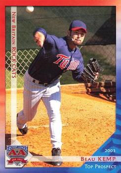 2003 Grandstand Eastern League Top Prospects #NNO Beau Kemp Front