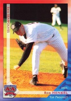 2003 Grandstand Eastern League Top Prospects #NNO Rob Henkel Front