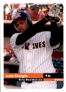 2003 Grandstand Erie SeaWolves #NNO Leo Daigle Front