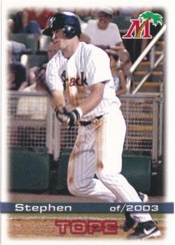 2003 Grandstand Fort Myers Miracle #NNO Stephen Tope Front