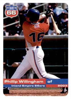 2003 Grandstand Inland Empire 66ers #NNO Phillip Willingham Front