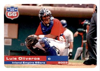 2003 Grandstand Inland Empire 66ers #NNO Luis Oliveros Front