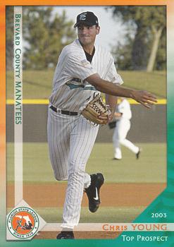 2003 Grandstand Florida State League Top Prospects #NNO Chris Young Front