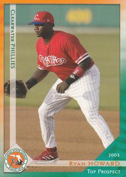 2003 Grandstand Florida State League Top Prospects #NNO Ryan Howard Front