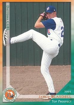 2003 Grandstand Florida State League Top Prospects #NNO Jared Blasdell Front