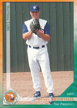 2003 Grandstand Florida State League Top Prospects #NNO Bobby Brownlie Front