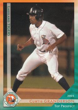 2003 Grandstand Florida State League Top Prospects #NNO Curtis Granderson Front