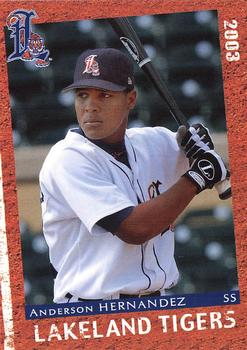 2003 Grandstand Lakeland Tigers #NNO Anderson Hernandez Front