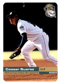 2003 Grandstand Mahoning Valley Scrappers #NNO Cesar Suarez Front