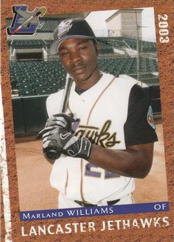 2003 Grandstand Lancaster JetHawks #22 Marland Williams Front