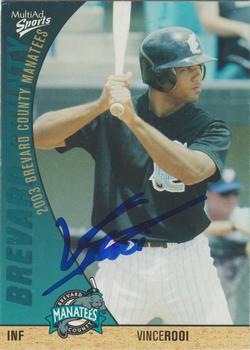 2003 MultiAd Brevard County Manatees #19 Vince Rooi Front