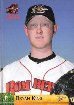 2003 MultiAd Capital City Bombers #14 Bryan King Front