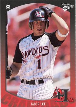 2003 MultiAd Hickory Crawdads #19 Taber Lee Front
