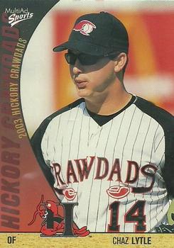 2003 MultiAd Hickory Crawdads Update #26 Chaz Lytle Front