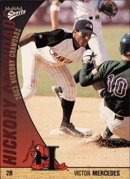 2003 MultiAd Hickory Crawdads Update #28 Victor Mercedes Front