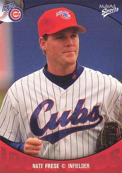2003 MultiAd Iowa Cubs #7 Nate Frese Front