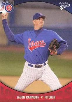 2003 MultiAd Iowa Cubs #13 Jason Karnuth Front