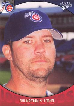 2003 MultiAd Iowa Cubs #20 Phil Norton Front