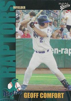 2003 MultiAd Ogden Raptors #22 Geoff Comfort Front