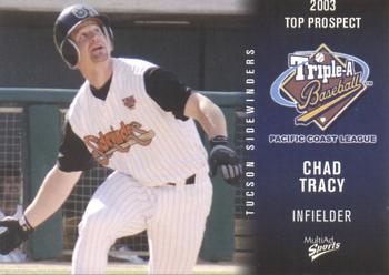 2003 MultiAd Pacific Coast League Top Prospects #32 Chad Tracy Front