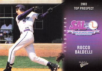 2003 MultiAd South Atlantic League Top Prospects #31 Rocco Baldelli Front