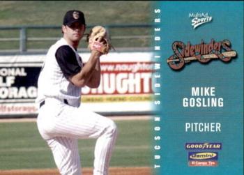 2003 MultiAd Tucson Sidewinders #9 Mike Gosling Front