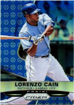 2015 Panini Prizm - Blue Baseball Prizms #8 Lorenzo Cain Front