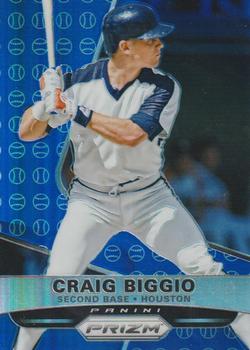 2015 Panini Prizm - Blue Baseball Prizms #158 Craig Biggio Front