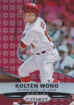 2015 Panini Prizm - Red Baseball Prizms #104 Kolten Wong Front