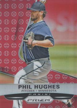2015 Panini Prizm - Red Baseball Prizms #129 Phil Hughes Front
