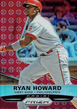 2015 Panini Prizm - Red Baseball Prizms #134 Ryan Howard Front