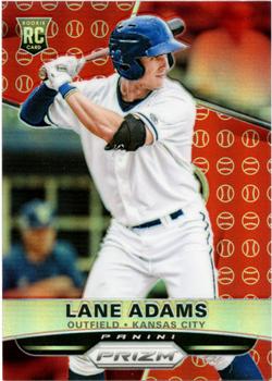 2015 Panini Prizm - Red Baseball Prizms #193 Lane Adams Front
