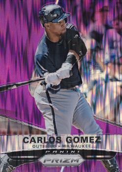2015 Panini Prizm - Purple Flash Prizms #38 Carlos Gomez Front