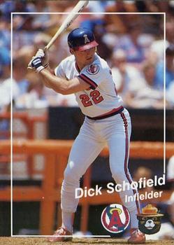1988 California Angels Smokey #16 Dick Schofield Front