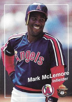 1988 California Angels Smokey #22 Mark McLemore Front