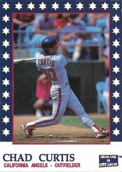 1992 California Angels Police #NNO Chad Curtis Front